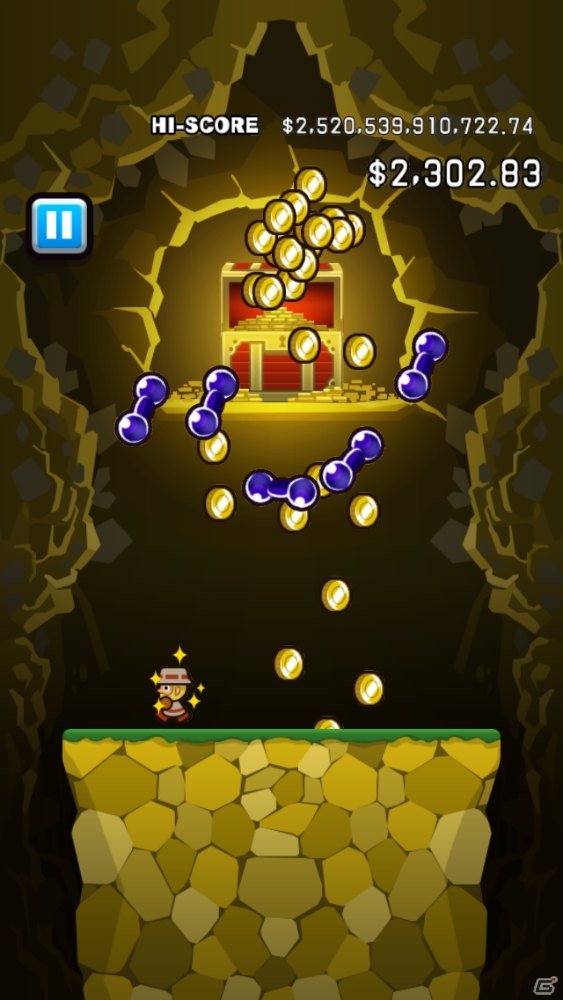 じゃらじゃら降ってくるコインをひたすらかき集めろ！iOS/Android「$1,000,000,000,000.00」が配信の画像2