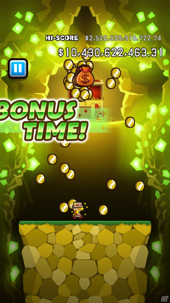 じゃらじゃら降ってくるコインをひたすらかき集めろ！iOS/Android「$1,000,000,000,000.00」が配信の画像3