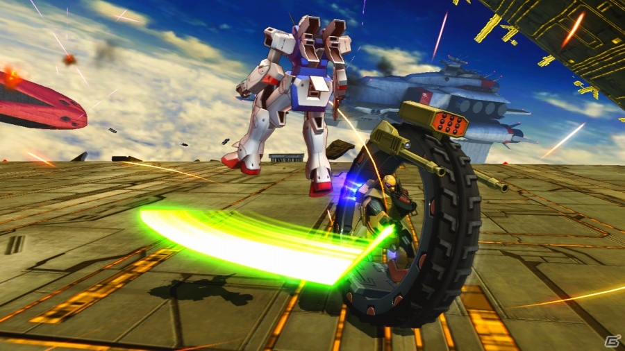 AC「機動戦士ガンダム エクストリームバーサス マキシブースト」タイヤを携えたザンスカール製MS「ゲドラフ」が1月27日に参戦！の画像12
