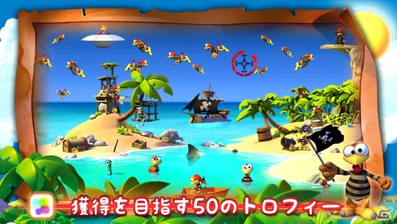 海賊チキンを撃ちまくるiOS向けシューティングゲーム「クレイジーチキンパイレーツ」が配信の画像4