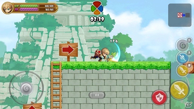 iOS/Android「ぐるりんクエスト」が配信―フリック操作でステージが回転する“2.5DぐるぐるアクションRPG”の画像5