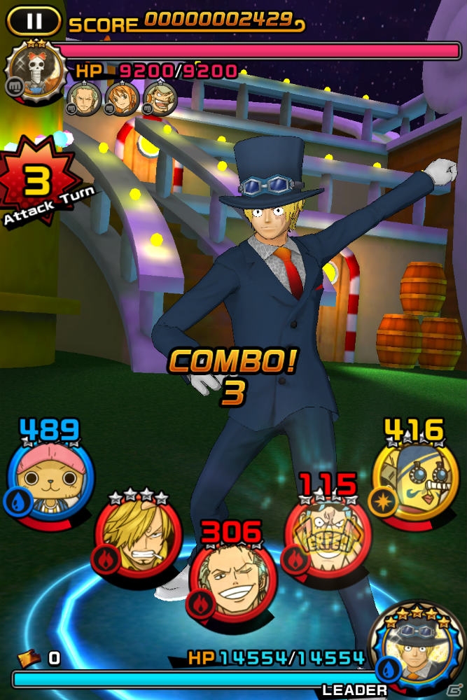 iOS/Android「ONE PIECE DANCE BATTLE」100万ダウンロードキャンペーンが開催！ルフィやサボ、エースがスーツ姿で登場の画像2