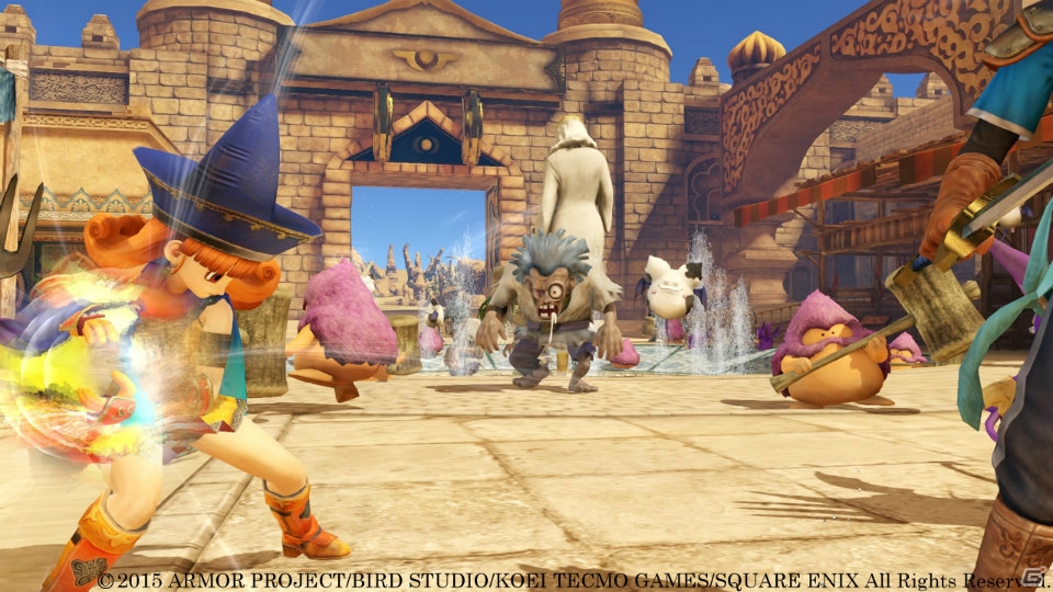 PS4/PS3「ドラゴンクエストヒーローズ　闇竜と世界樹の城」アリーナとクリフトのアクションをチェック！リアルに表現されたモンスターも紹介の画像2
