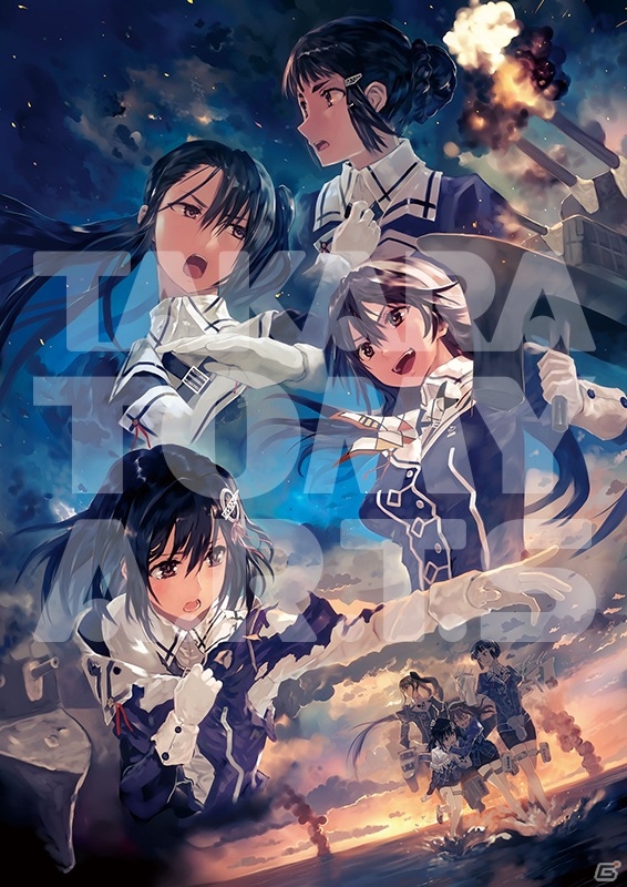 妙高型姉妹艦を描いたグラフィックアート「艦隊これくしょん -艦これ- 妙高型四姉妹 暁の水平線」が発売決定の画像1