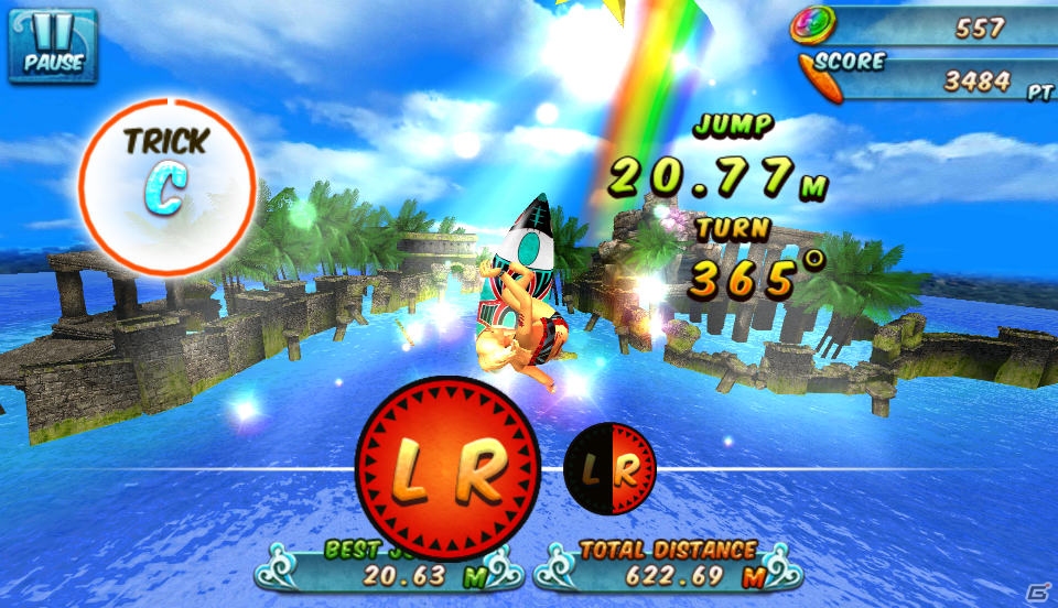 iOS版「Ancient Surfer 2」が配信！初の女性サーファーや「トリック」など新要素満載のサーフィンアクション第2弾の画像19