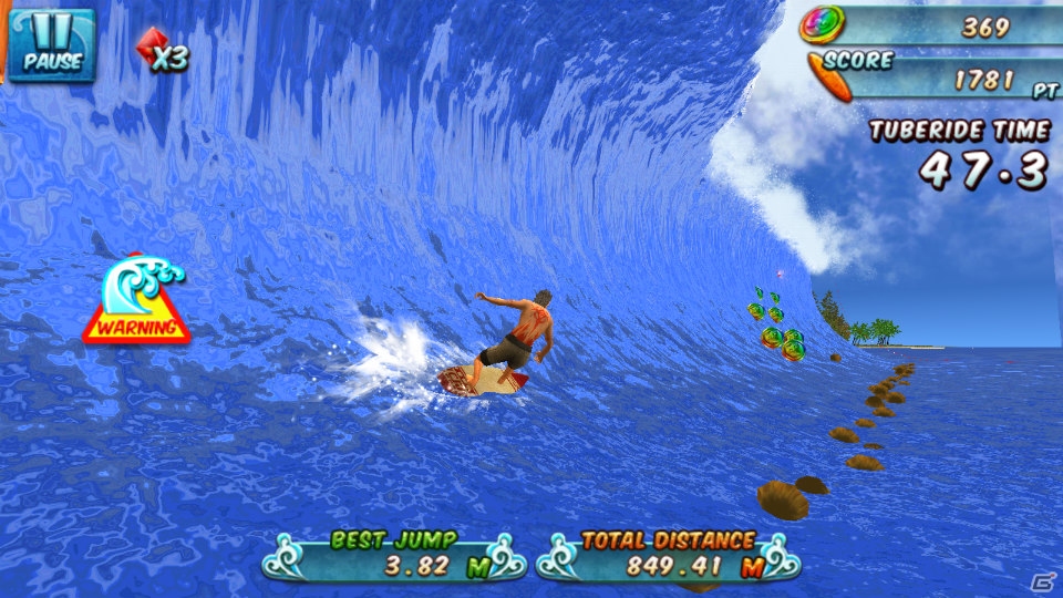 iOS版「Ancient Surfer 2」が配信！初の女性サーファーや「トリック」など新要素満載のサーフィンアクション第2弾の画像4