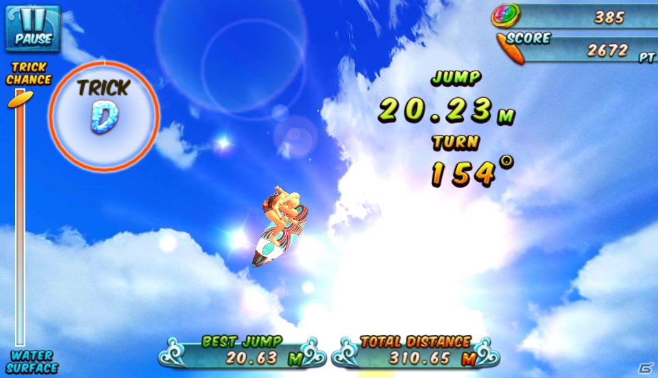 iOS版「Ancient Surfer 2」が配信！初の女性サーファーや「トリック」など新要素満載のサーフィンアクション第2弾の画像5