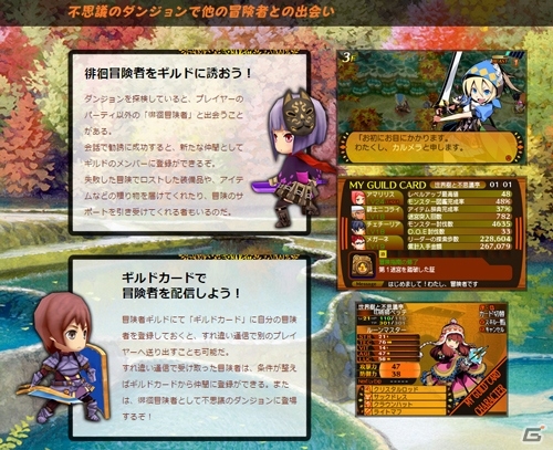 3DS「世界樹と不思議のダンジョン」パーティ奥義「ブラストスキル」が公開！ダンジョンの心強い味方「徘徊冒険者とギルドカード」の情報もの画像2