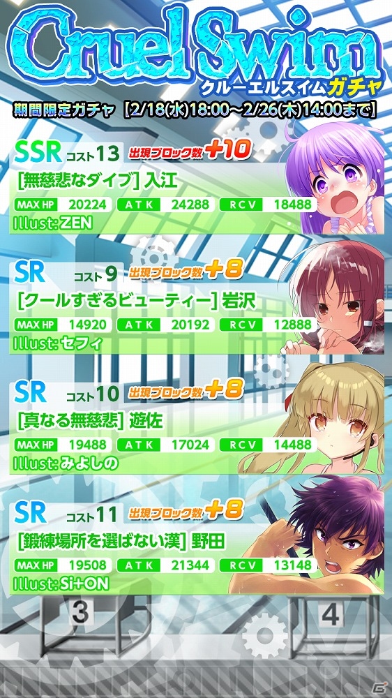iOS/Android「Angel Beats! -Operation Wars-」水着姿のメンバーたちを手に入れよう！イベント「オペレーション・クルーエルスイム」が開催の画像6