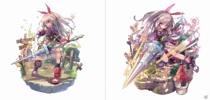 iOS/Android「メルクストーリア -癒術士と鈴のしらべ-」画集・設定資料集・サントラがひとつになった「メルクストーリアオフィシャルビジュアルワークス」が発売！の画像3