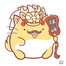 iOS/Android「戦乱のサムライキングダム」と四コマ漫画「ポヨポヨ観察日記」がコラボ！多彩な武将に扮したポヨがペットとして登場の画像3