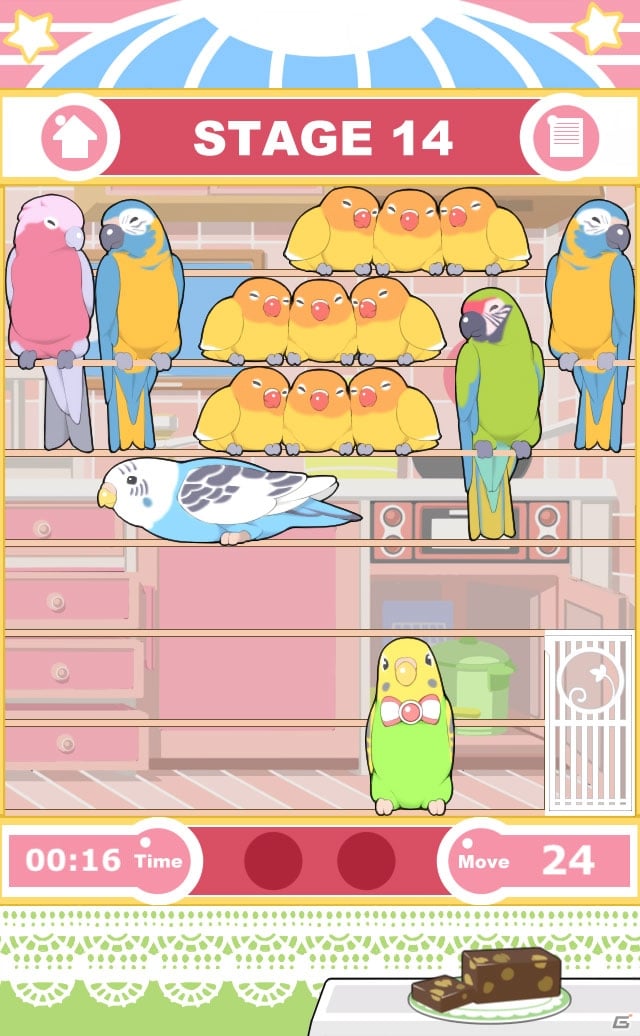 iOS/Android「パロットパズル インコの部屋」を紹介！可愛いインコずくめの癒やし系パズル【ほっとアプリレビュー】の画像8