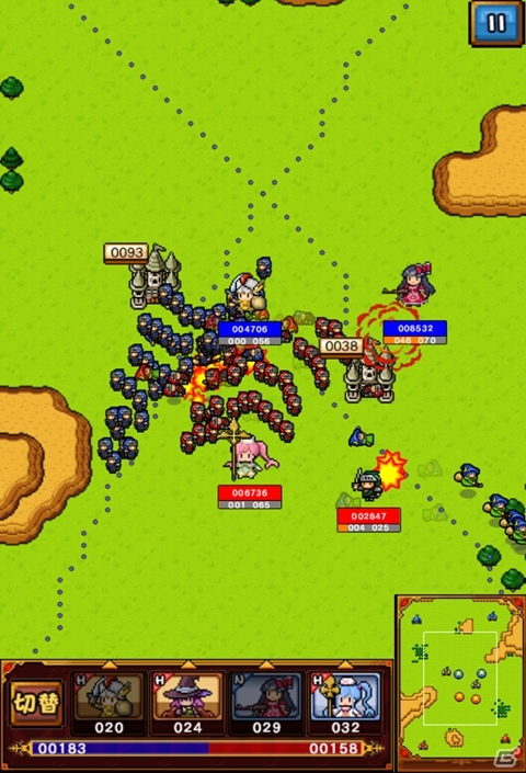 2Dドットキャラが大暴れ！iOS/Android向けRTS「ごちゃキャラ大戦スライドフォース」が配信―上坂すみれさんデザイン「傭兵・すみぺ」のプレゼントもの画像14