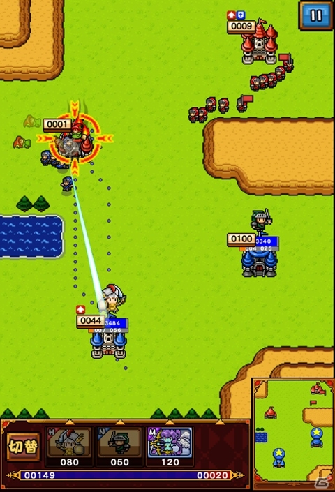 2Dドットキャラが大暴れ！iOS/Android向けRTS「ごちゃキャラ大戦スライドフォース」が配信―上坂すみれさんデザイン「傭兵・すみぺ」のプレゼントもの画像5