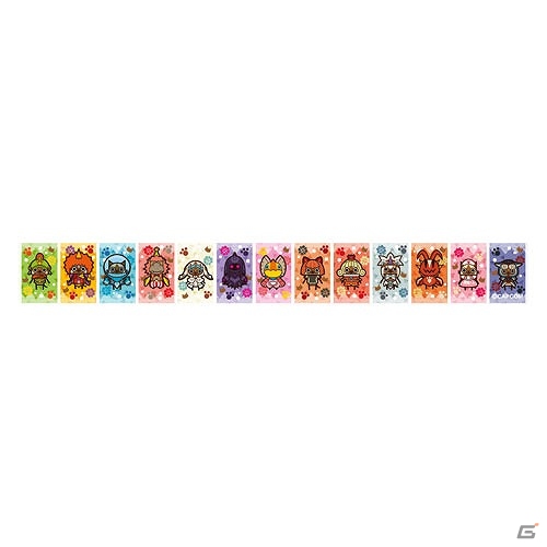 モンハンやロックマンなどカプコンの人気キャラたちがデザインされた「マスキングテープ」＆「刺繍ブレスレット」が2月26日に発売！の画像4
