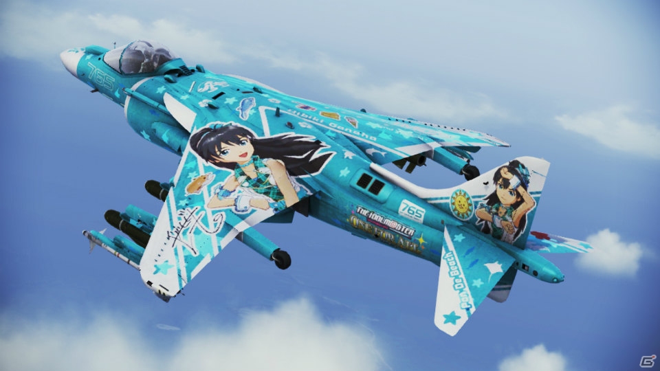 PS3「エースコンバット インフィニティ」と「アイドルマスター」のコラボレーションが再び―765プロアイドル全員が描かれた特別機体が登場！の画像22