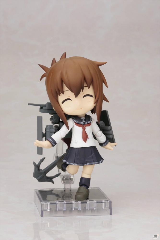 デフォルメ可動フィギュア「キューポッシュ」シリーズの「艦これ」第二弾「キューポッシュ 電」が2015年7月に発売の画像4