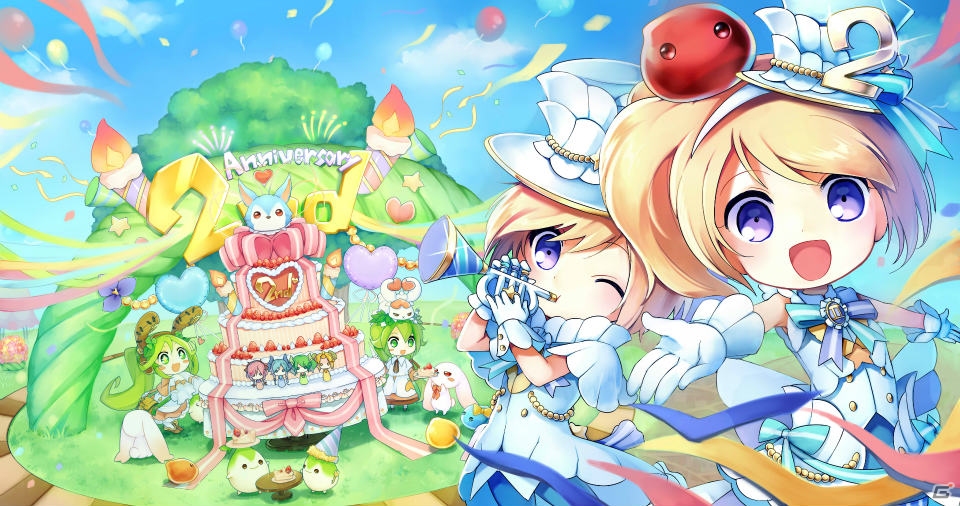 iOS/Android「ぷちっとくろにくる」“2周年にっこにこアニバーサリー”が開催―ミニゲーム勢揃いのイベントマップやアニバ―サリーオシャレ装備が登場！の画像1