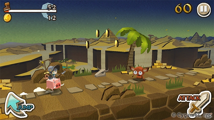 iOS/Android「LINE ペーパーダッシュワールド」がLINE GAMEにて配信―Cygamesが手がけるステージクリア型ランアクションゲームの画像3