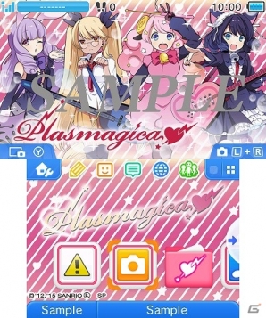 「SHOW BY ROCK!!」“プラズマジカ”と“シンガンクリムゾンズ”を擬人化したニンテンドー3DS用テーマ2種が配信の画像1
