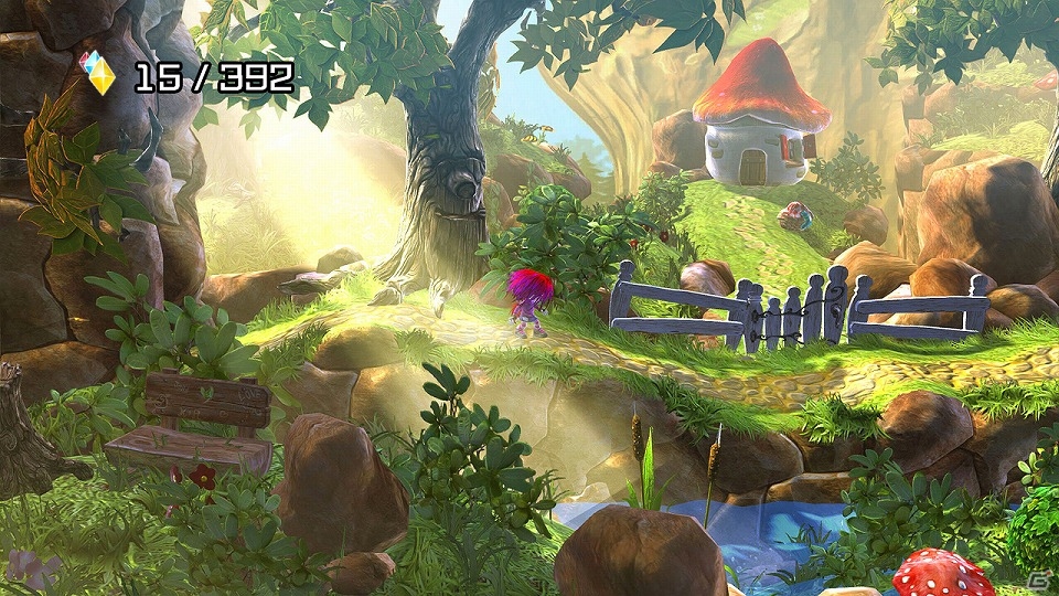 2種類の世界を切り替えながらステージを攻略するWii U「ギアナシスターズ：ツイステッドドリームズ」が3月18日に配信の画像2