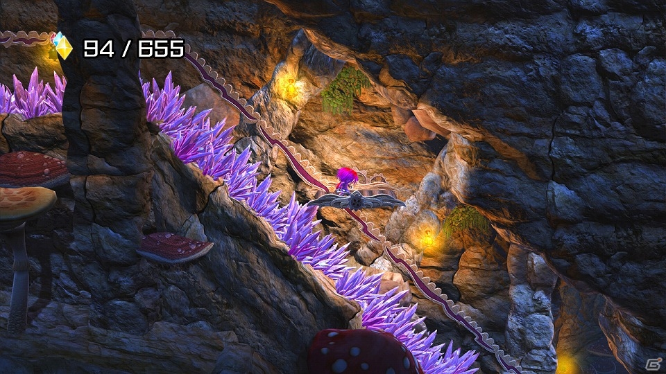 2種類の世界を切り替えながらステージを攻略するWii U「ギアナシスターズ：ツイステッドドリームズ」が3月18日に配信の画像3
