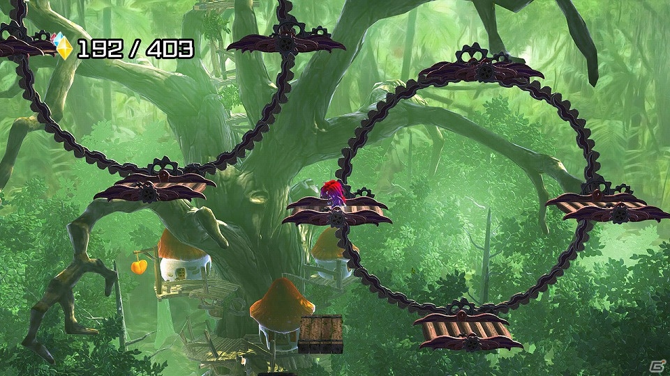 2種類の世界を切り替えながらステージを攻略するWii U「ギアナシスターズ：ツイステッドドリームズ」が3月18日に配信の画像5