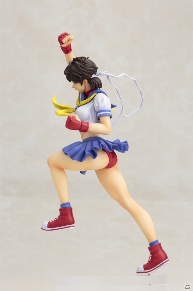 フィギュア「STREET FIGHTER美少女」シリーズ第4弾より女子高生FIGHTER「春日野さくら」が8月に発売の画像4