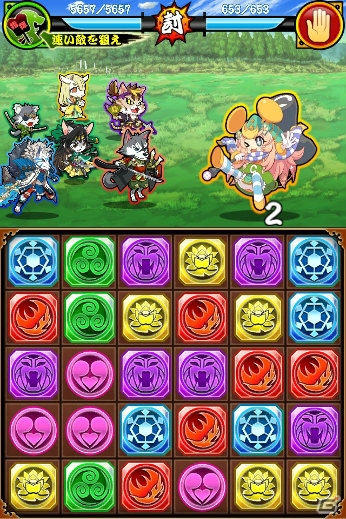 iOS/Android「戦国パズル!!あにまる大合戦」にサイバーコネクトツーの社長非公認マスコット“CCチュウ”が登場！の画像2