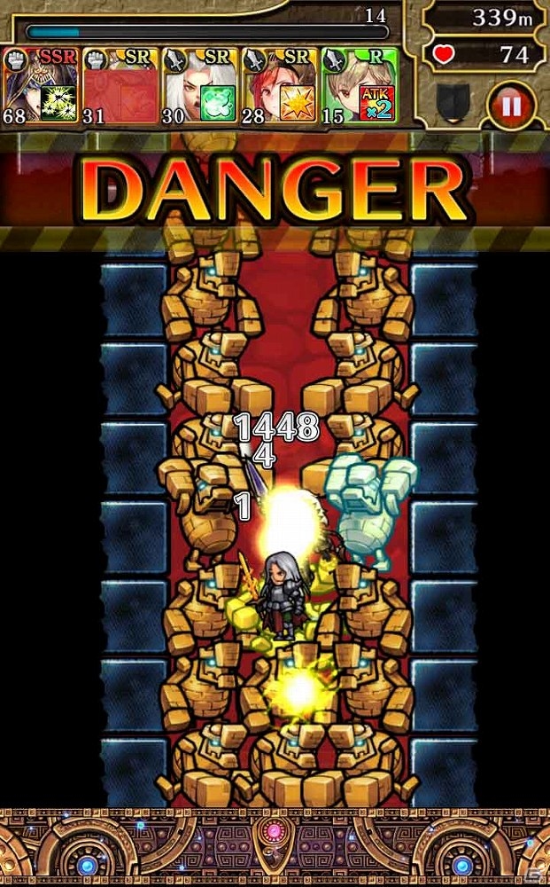 自分だけのパーティーでダンジョンを“掘ーりー”進むiOS/Android向けパズルアクション「ホーリーダンジョン」が配信開始！の画像2