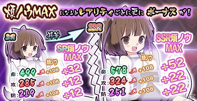 iOS/Android「妖怪百姫たん！」が70万インストールを突破！新システム「煩ノウ」追加を含むアップデート「ver1.3.0」が実装＆記念キャンペーンを実施の画像14