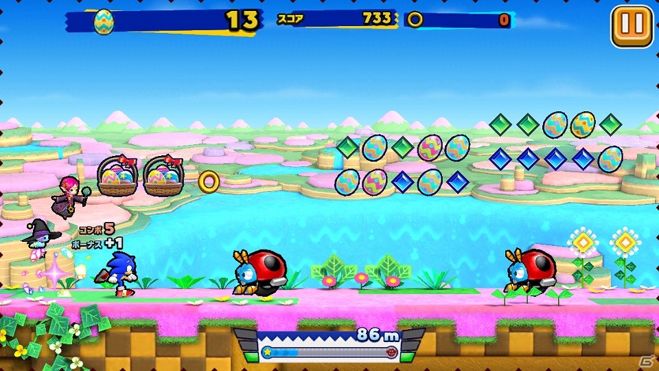 iOS/Android「ソニック ランナーズ」初のスペシャルステージイベント「春のウィンディーヒル」が開催の画像2
