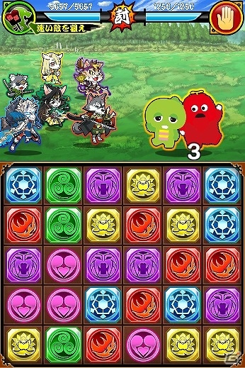 iOS/Android「戦国パズル!!あにまる大合戦」にガチャピン＆ムックが登場！「beポンキッキーズ」とのコラボイベントが開催の画像3