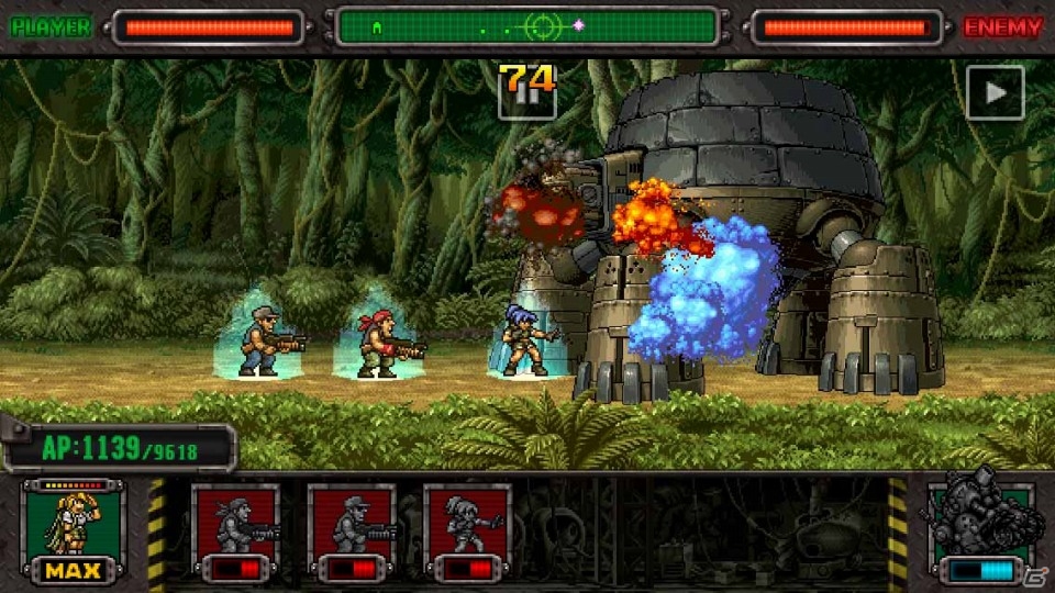 iOS/Android「メタルスラッグ ディフェンス」メタルスラッグ史上最大級のユニット「ストーンタートル」が登場！KOFから「椎 拳崇」「鎮 元斎」が参戦の画像3