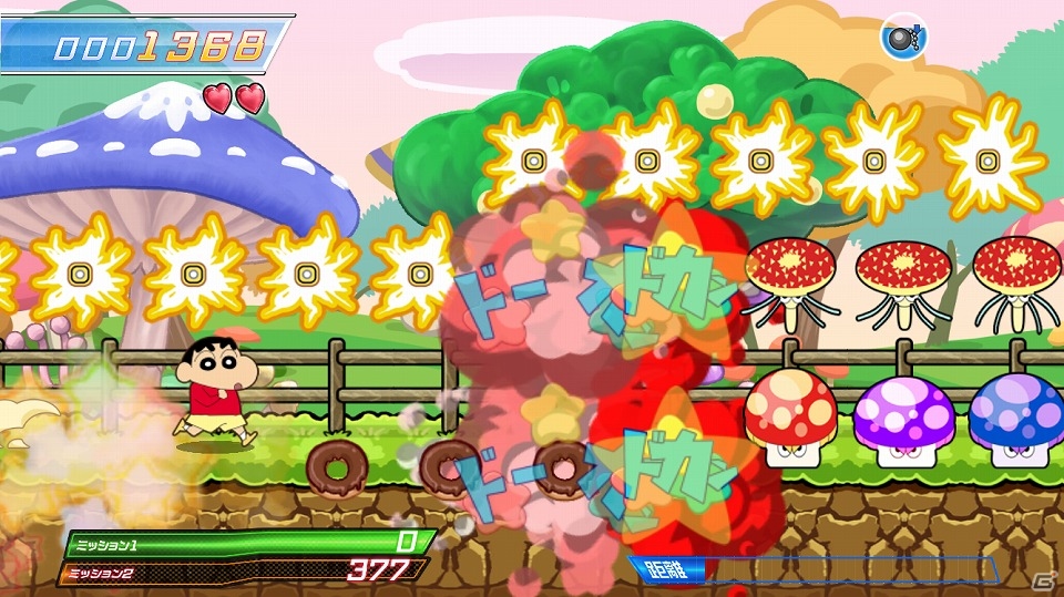 iOS版「クレヨンしんちゃん UFOパニック！走れカスカベ防衛隊！！」が配信開始―ワールド3「戦国時代」を目指す新イベントが登場！先着1万人にはダイヤのプレゼントもの画像2