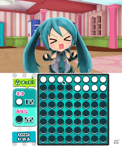 3DS「初音ミク Project mirai でらっくす」で新たに収録される「はじめまして地球人さん」のオープニングムービーを紹介！新ミニゲーム「ミックリバーシ」の情報もの画像31