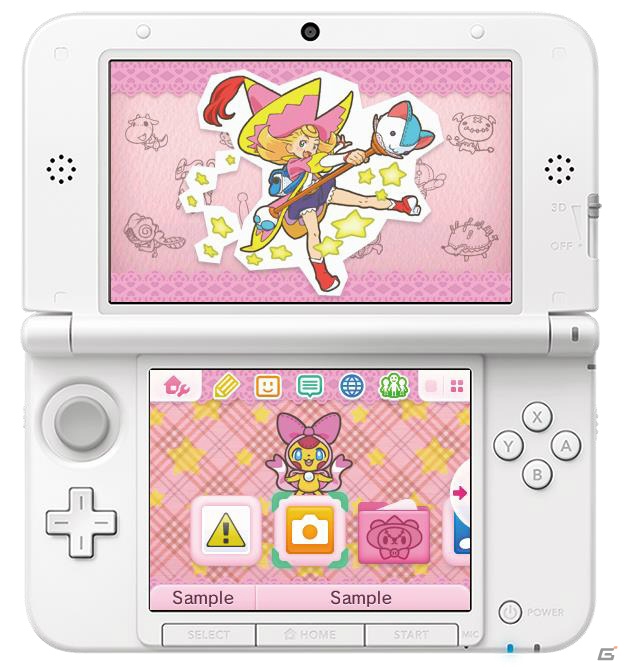 ニンテンドー3DSテーマ「見習い魔女とモコモコフレンズ モコ」が配信！ゲーム発売前にモコで画面を彩ろうの画像1