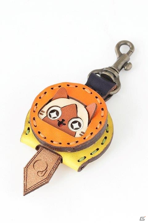 AIROU×OJAGADESIGNコラボ革小物が発売！「アイルー」＆「メラルー」のパスケースやキーホルダーが登場の画像5