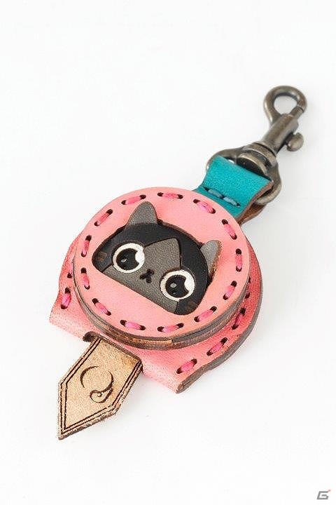 AIROU×OJAGADESIGNコラボ革小物が発売！「アイルー」＆「メラルー」のパスケースやキーホルダーが登場の画像7