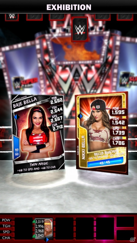 俺様の妙技を味わえ！カードがプロレスするiOS/Android「WWE SuperCard」が配信開始の画像1