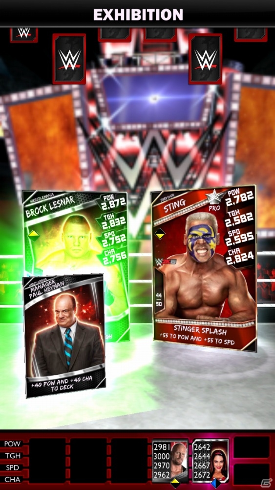 俺様の妙技を味わえ！カードがプロレスするiOS/Android「WWE SuperCard」が配信開始の画像2