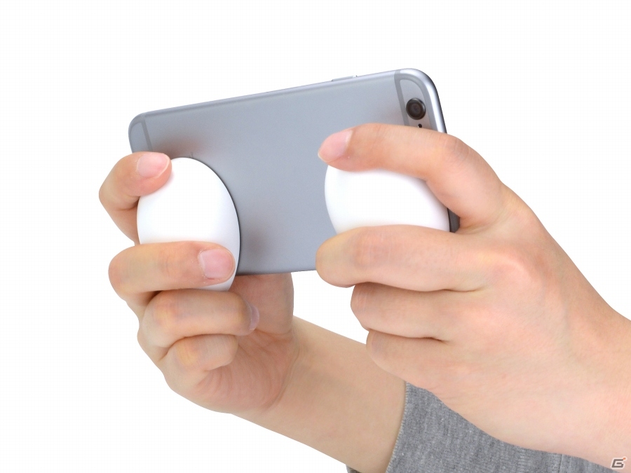たまご型どころか“本格的たまご”―携帯ゲーム機/スマートフォン対応の新感触グリップ「えっ！？グリップ」が4月23日に発売の画像4