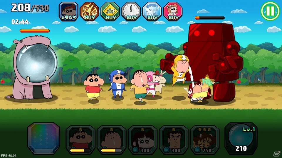 ハチャメチャ合戦アクション「クレヨンしんちゃん夢みる！カスカベ大合戦」iOS版が配信！お祝いキャンペーンも開催中の画像3