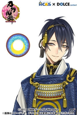「刀剣乱舞-ONLINE-」三日月宗近のコンタクトレンズ＆アニメイトに刀剣男士スタンドPOPが登場の画像1