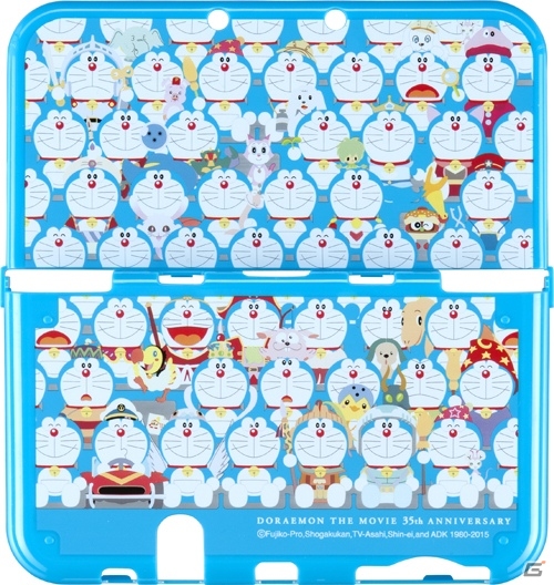 「映画ドラえもん」35周年記念デザインのNew 3DS LL用カバーが4月23日に発売！翌週には「ドラえもん ポーチ」もラインナップの画像2