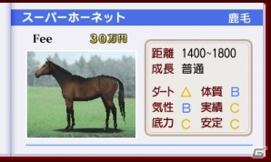 3DS「ダービースタリオンGOLD」ゲーム序盤の流れを遊ぶことのできる体験版が配信！インターレースに登場する新種牡馬たちもチェックの画像14