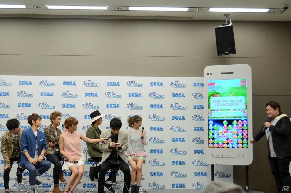 「ぷよぷよ!!クエスト」新CMキャラクターにAAAが起用！ゲームへのハマりっぷりが感じられた発表会の模様をお届けの画像5