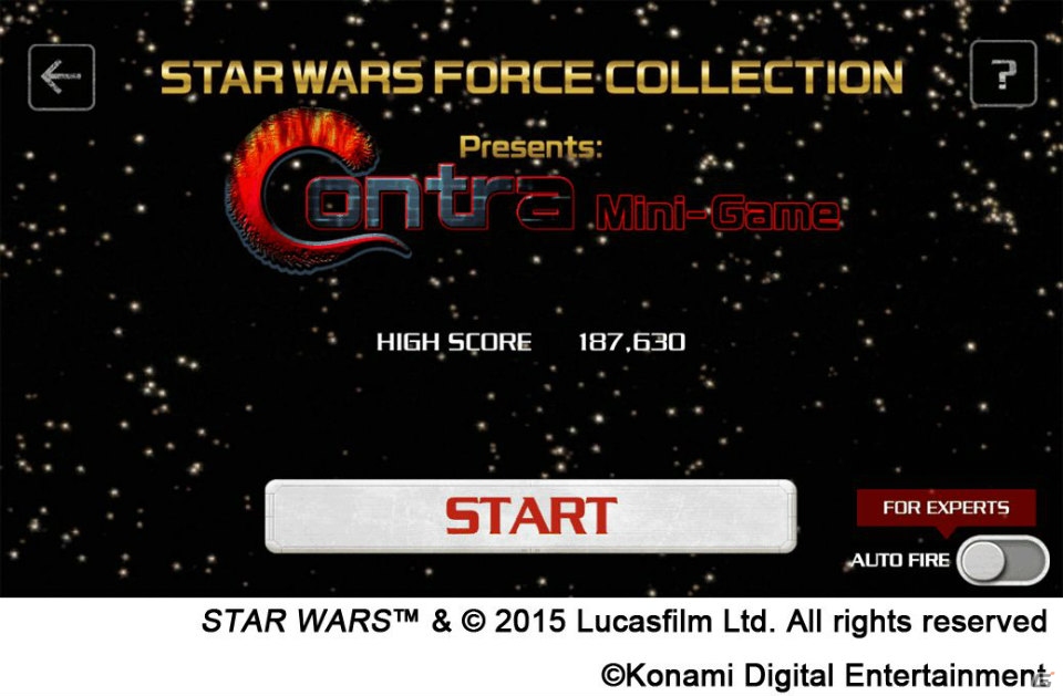 iOS/Android「スター・ウォーズ フォースコレクション」スター・ウォーズの日を祝おう！16ビット風のミニゲーム「SWFC Presents：Contra Mini-Game」が実装の画像2
