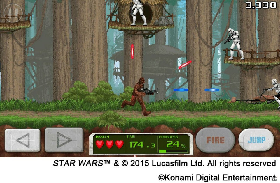 iOS/Android「スター・ウォーズ フォースコレクション」スター・ウォーズの日を祝おう！16ビット風のミニゲーム「SWFC Presents：Contra Mini-Game」が実装の画像3
