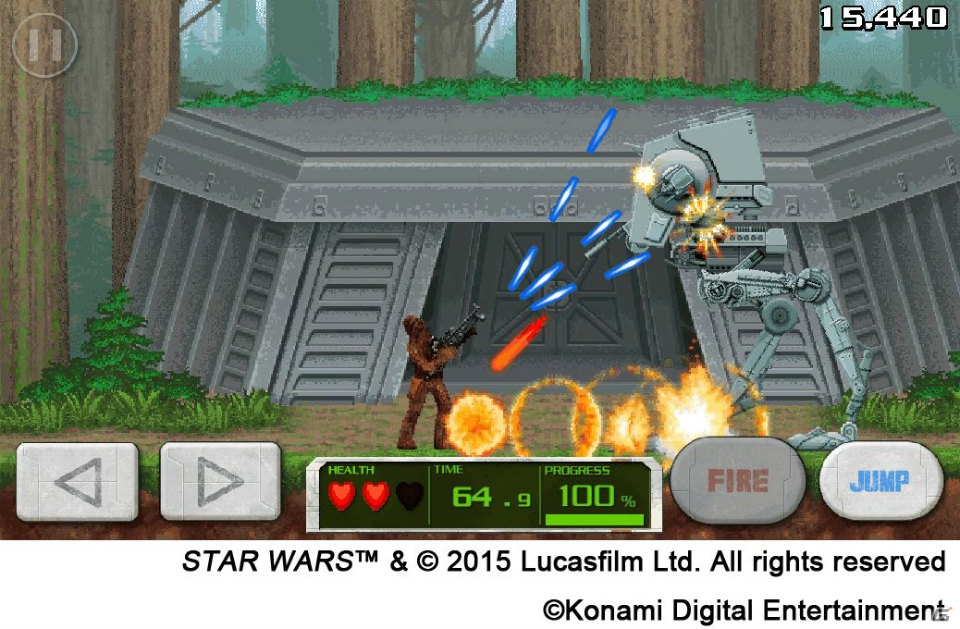iOS/Android「スター・ウォーズ フォースコレクション」スター・ウォーズの日を祝おう！16ビット風のミニゲーム「SWFC Presents：Contra Mini-Game」が実装の画像4
